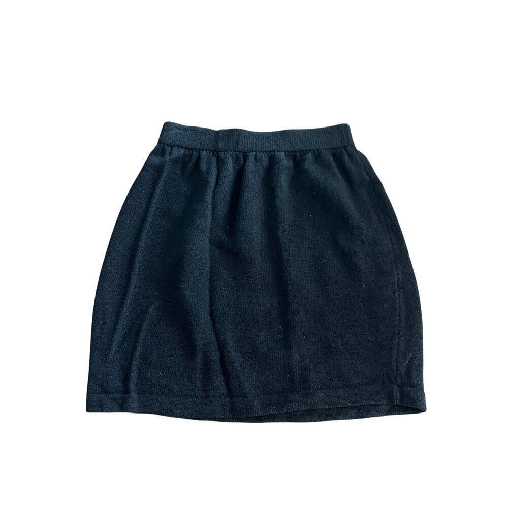 St. John Basics Women's Black Santana Knit Mini Pencil Skirt Size 6